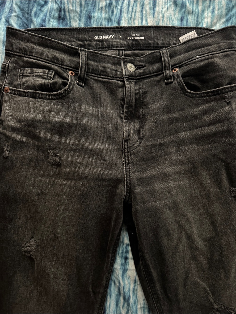 Old Navy Black Relaxed Boyfriend Jeans